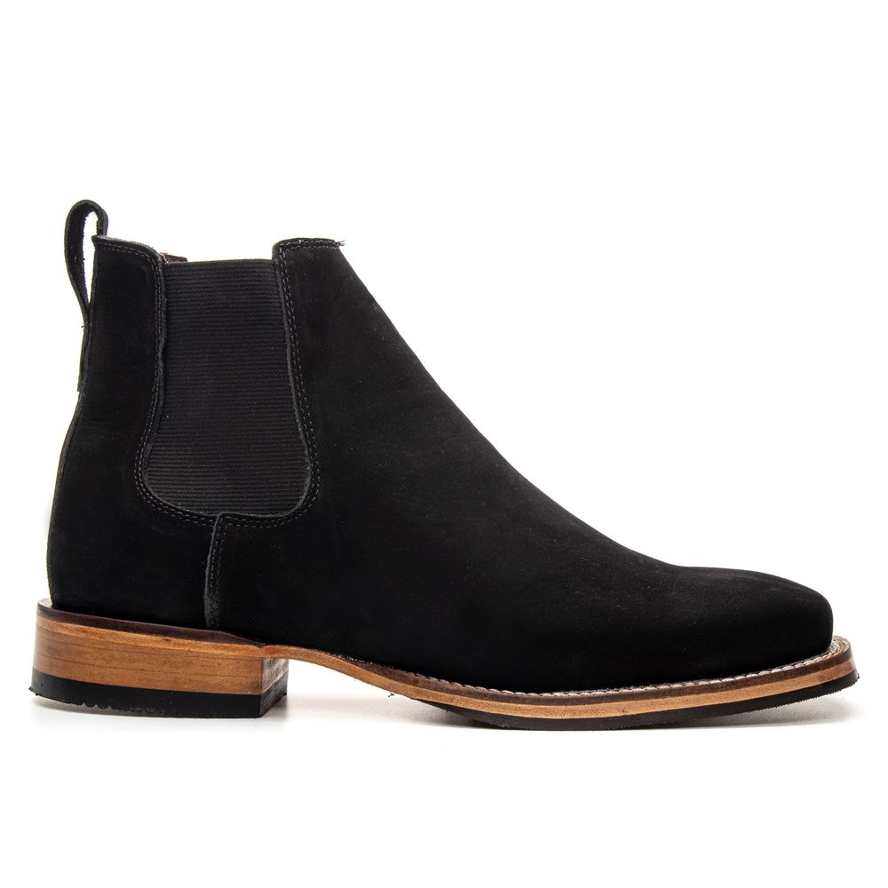BOTA TEXANA COURO NOBUCK PRETO