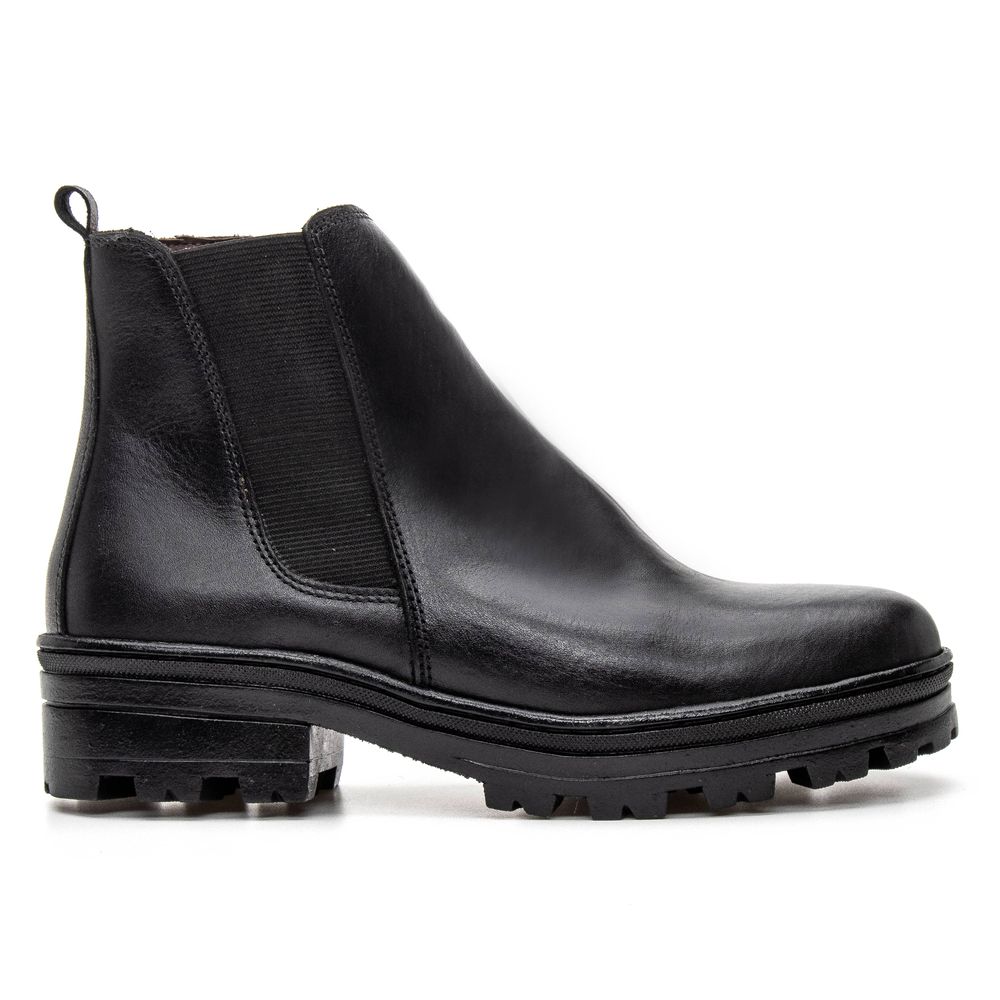 COTURNO ANATÔMICO FEMININO COURO NOBRE PRETO