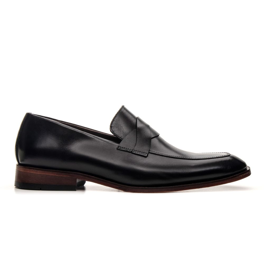 SAPATO LOAFER FRANCÊS COURO NOBRE PRETO 