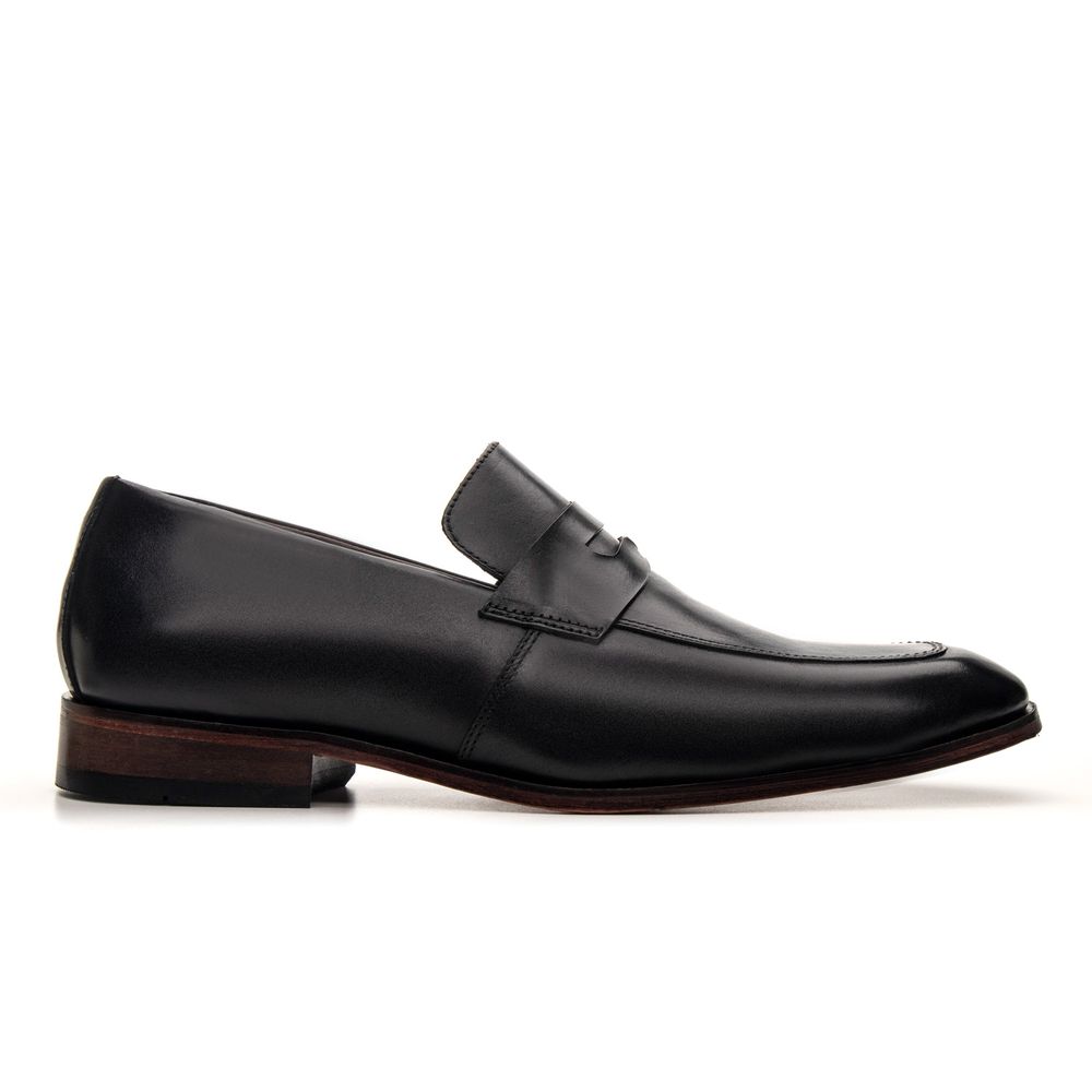 SAPATO LOAFER ITALIANO COURO NOBRE PRETO 