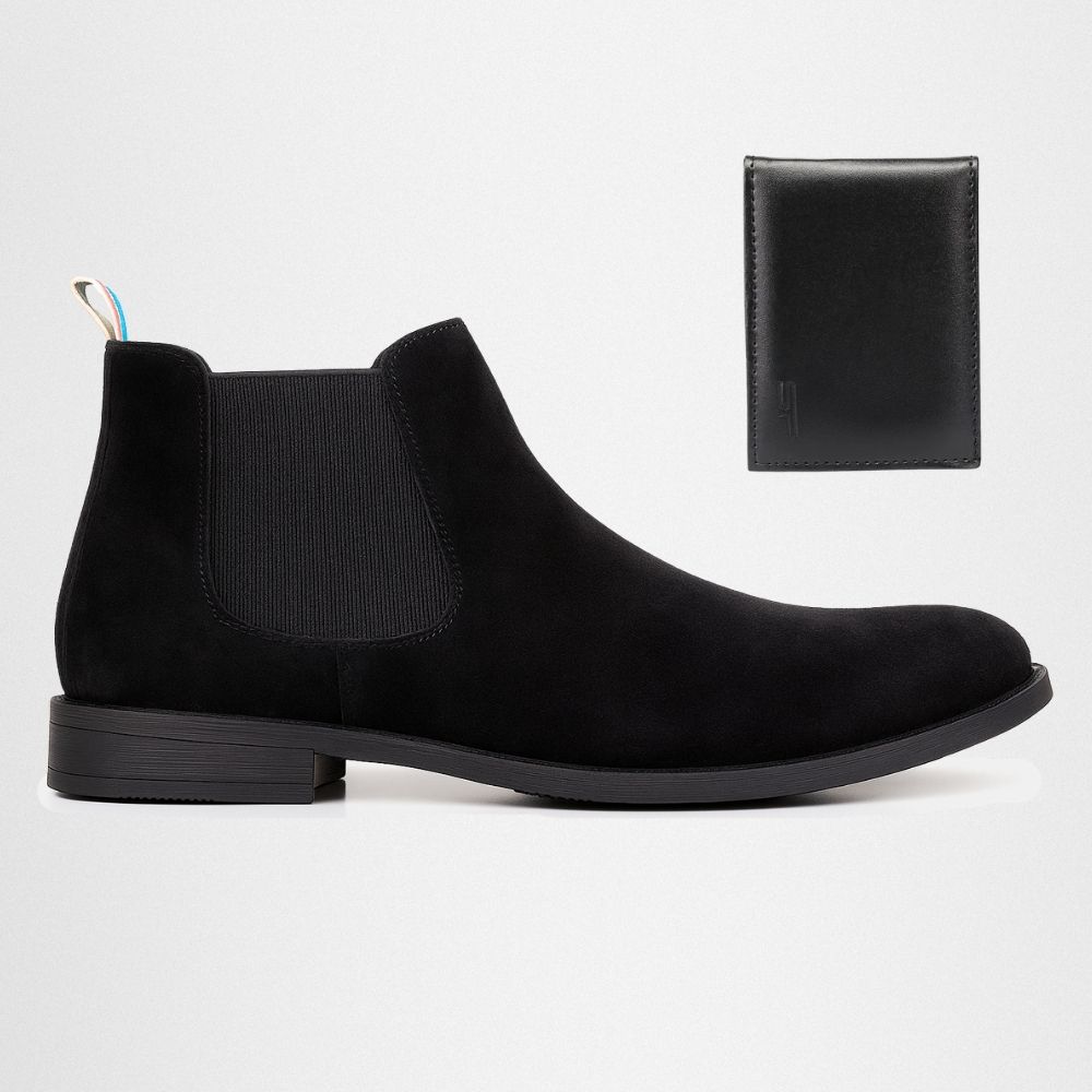 Botina Chelsea Masculina Couro Legítimo Nobuck + C... - NOTORIAN'S SHOP