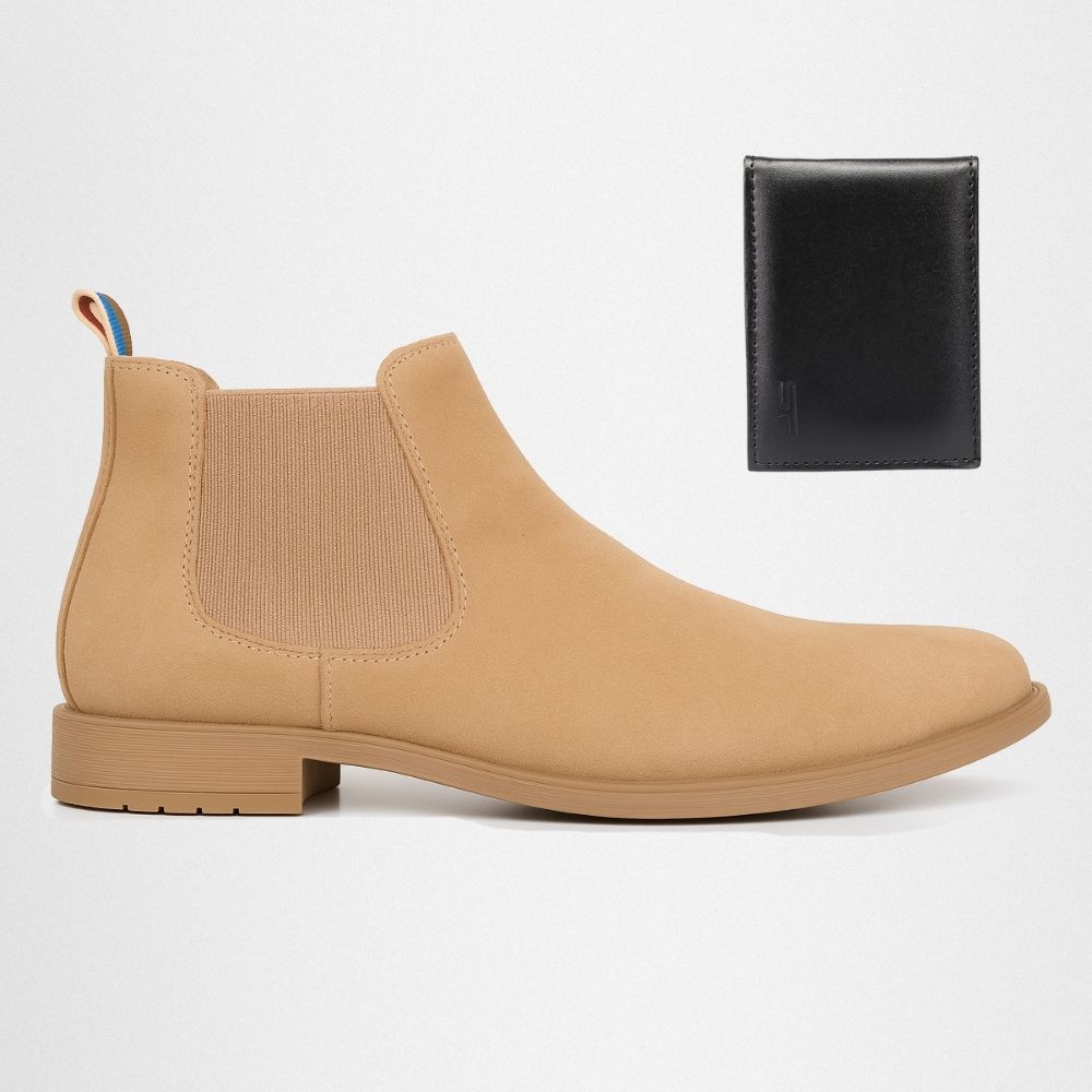 Botina Chelsea Masculina Couro Legítimo Nobuck + C... - NOTORIAN'S SHOP