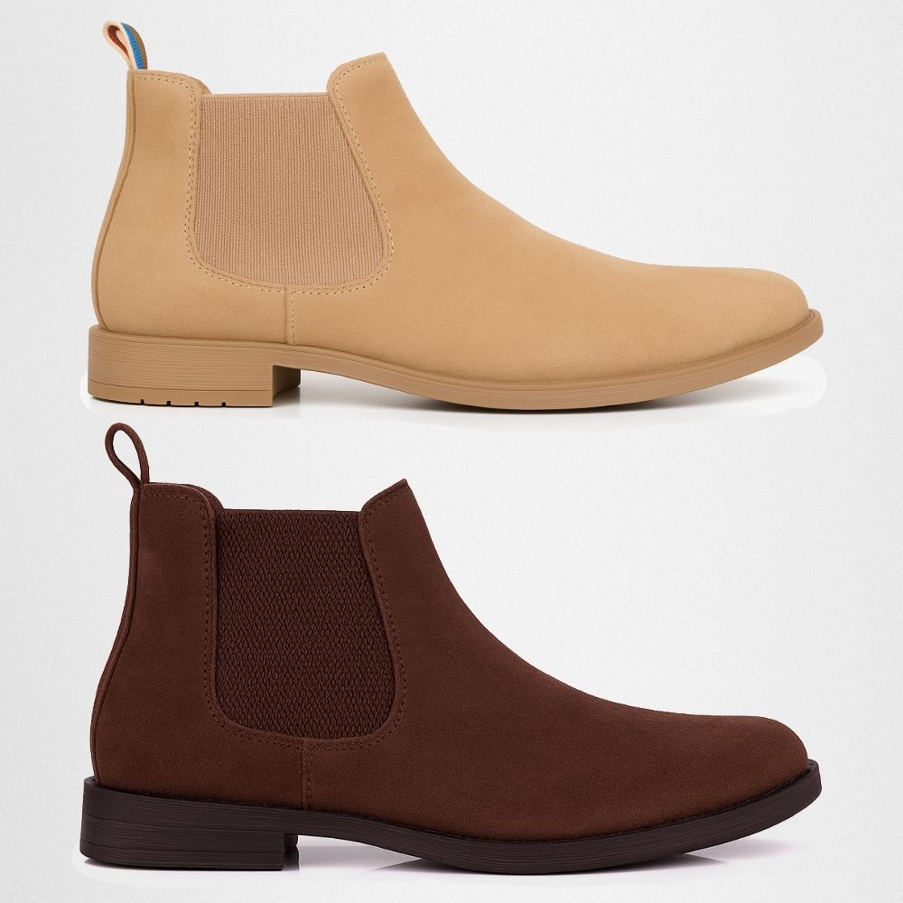 2 Botinas Chelsea Colorado Masculina Couro Nobuck ... - NOTORIAN'S SHOP