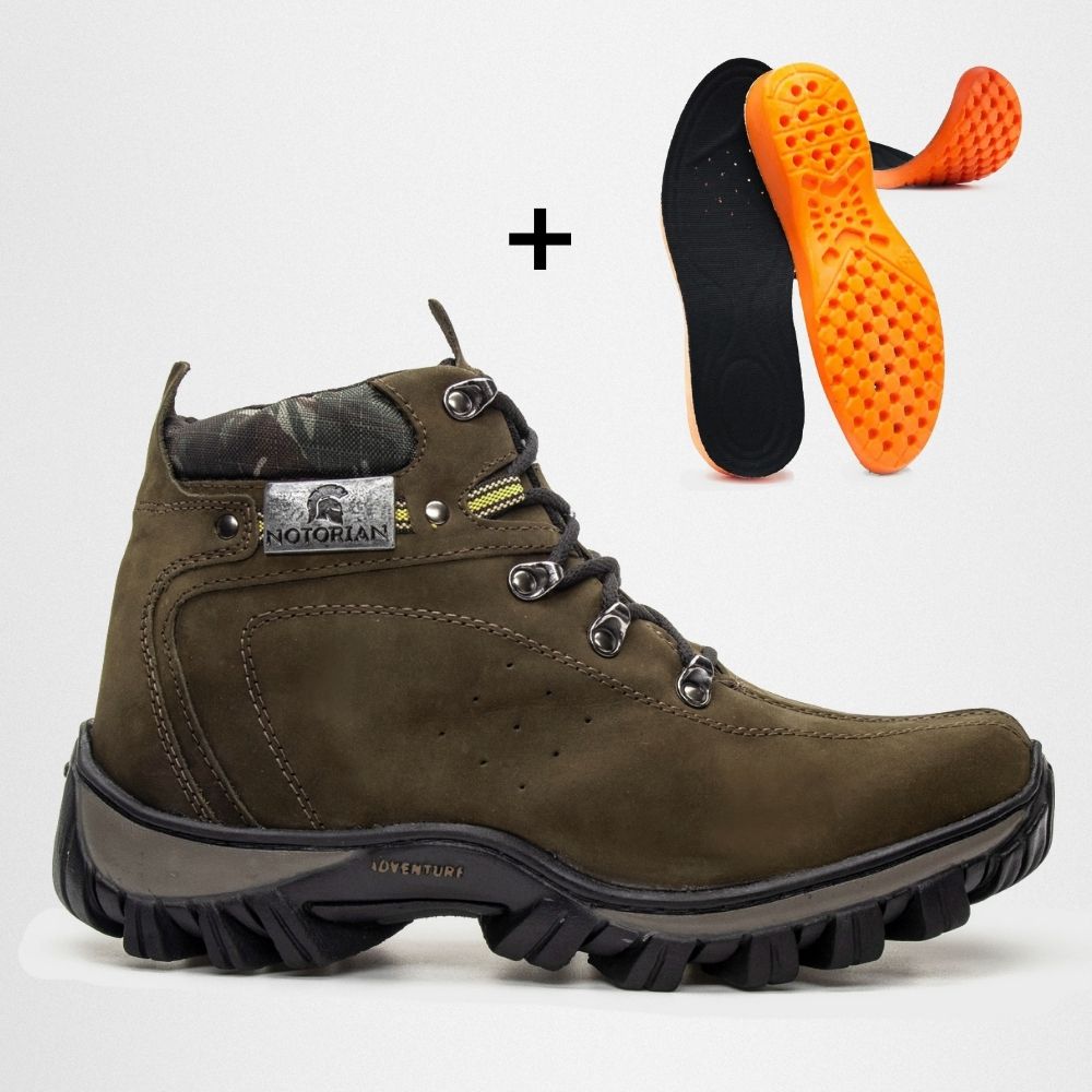 Bota Adventure Eagle Masculina em Couro - Verde - NOTORIAN'S SHOP