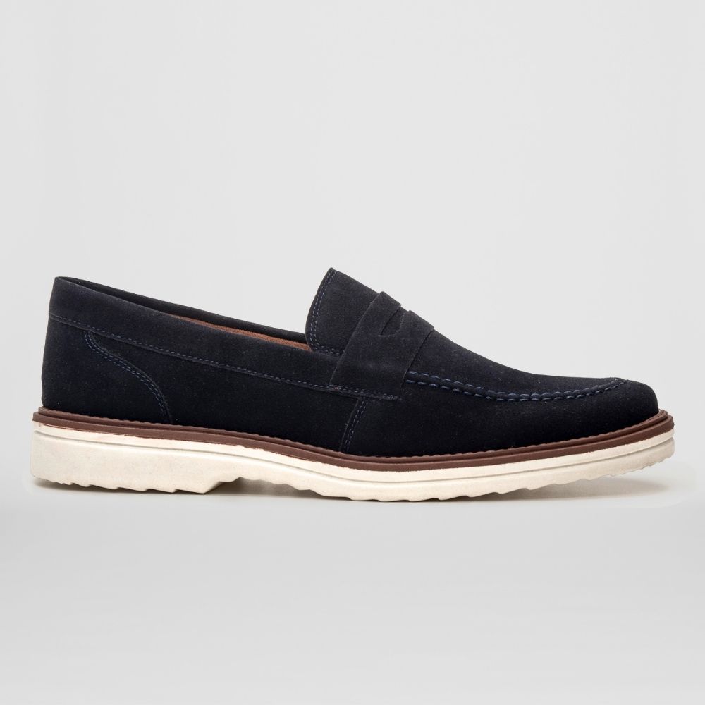 Mocassim Masculino Slip On Loafer Derby em Camurça... - NOTORIAN'S SHOP