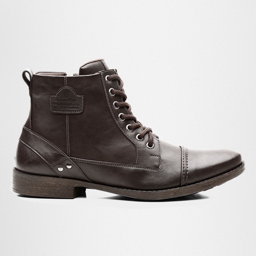 Bota Coturno Casual Masculina Next - Marrom - NOTORIAN'S SHOP