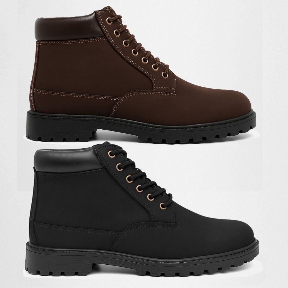 2 Botinas Arizona Masculina Couro Nobuck - Café + ... - NOTORIAN'S SHOP