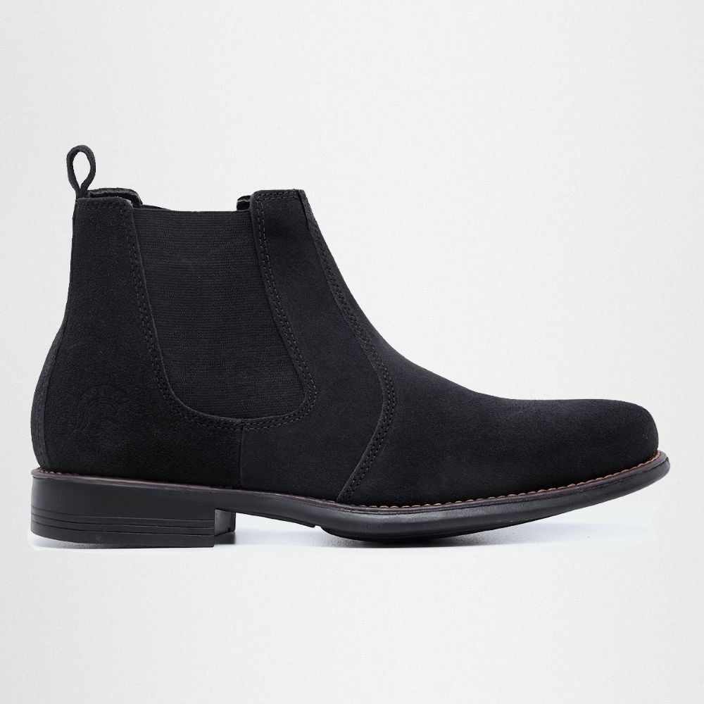 Botina Chelsea Masculina Couro Legítimo Nobuck - P... - NOTORIAN'S SHOP