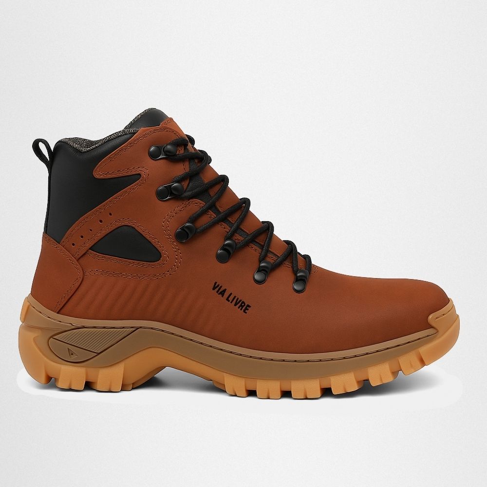 Bota Masculina Couro Legítimo Cano Médio - Terraco... - NOTORIAN'S SHOP