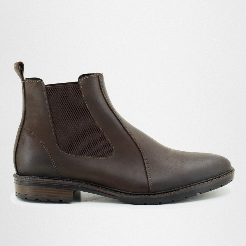 Botina Chelsea Masculina Couro Legítimo Liso Cano ... - NOTORIAN'S SHOP