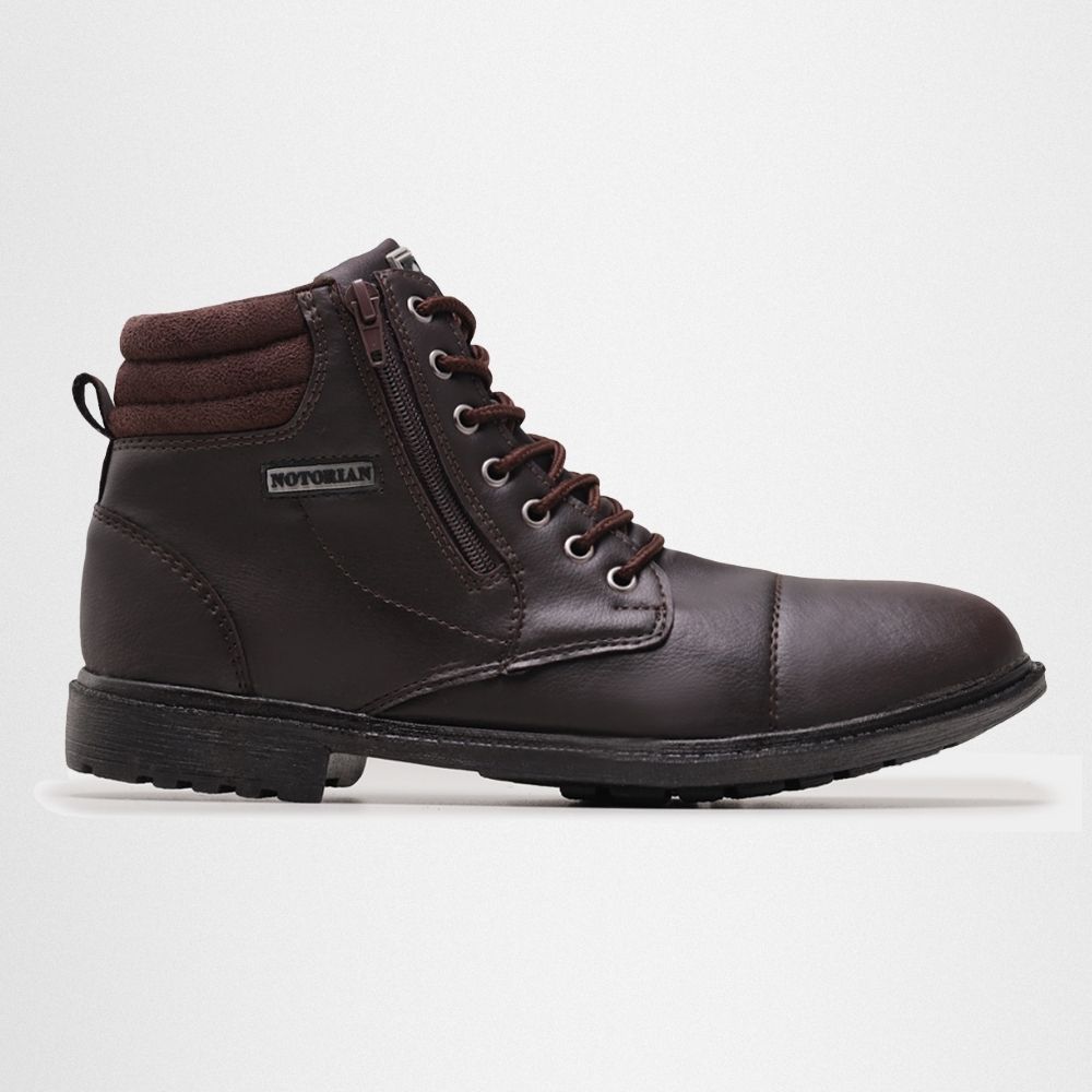 Bota Masculina Casual Coturno Notorian - Café - NOTORIAN'S SHOP