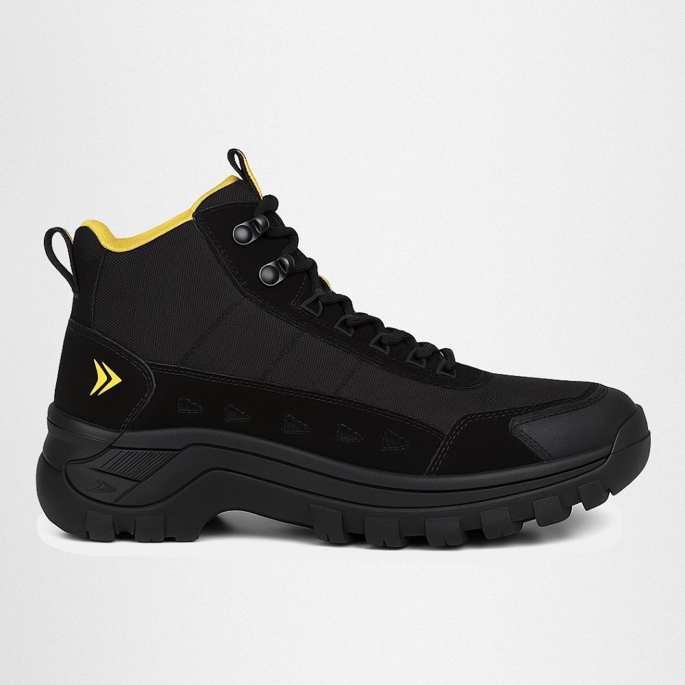 Bota Masculina Couro Legítimo Cano Médio - Preto - NOTORIAN'S SHOP