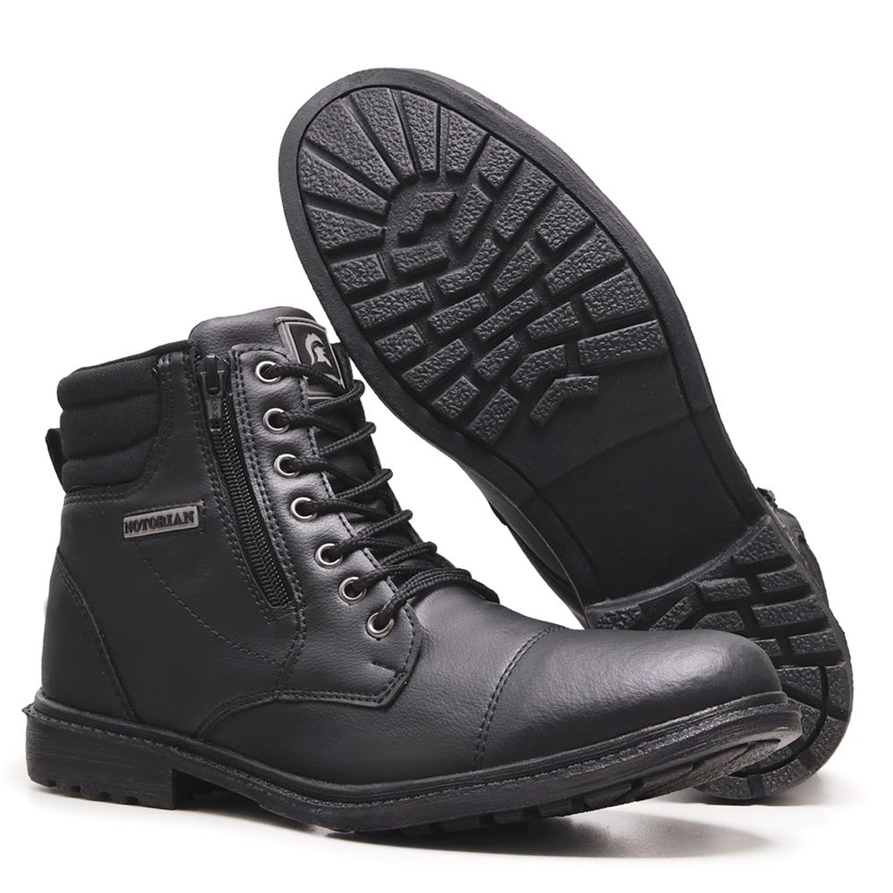 Bota Masculina Casual Coturno Notorian - Preto - NOTORIAN'S SHOP