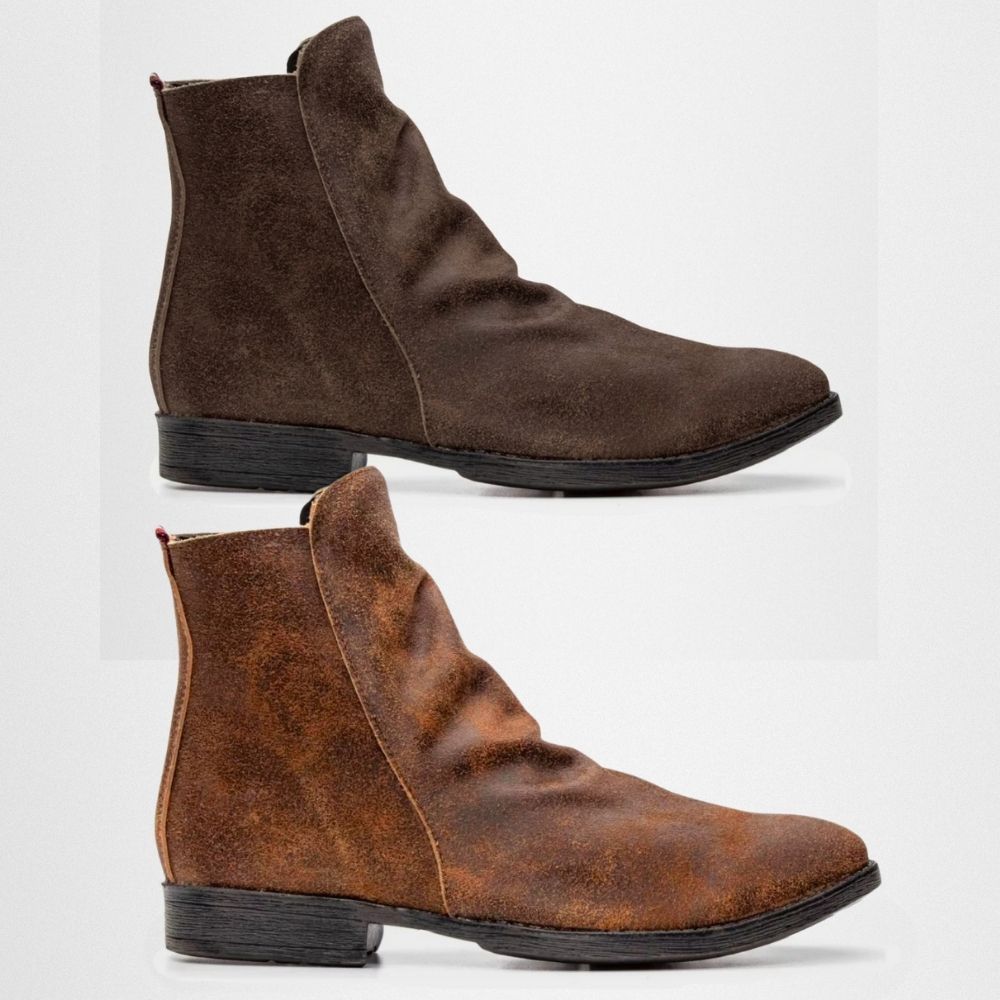 2 Botinas Shelby Cano Enrugado Masculina Couro Nob... - NOTORIAN'S SHOP