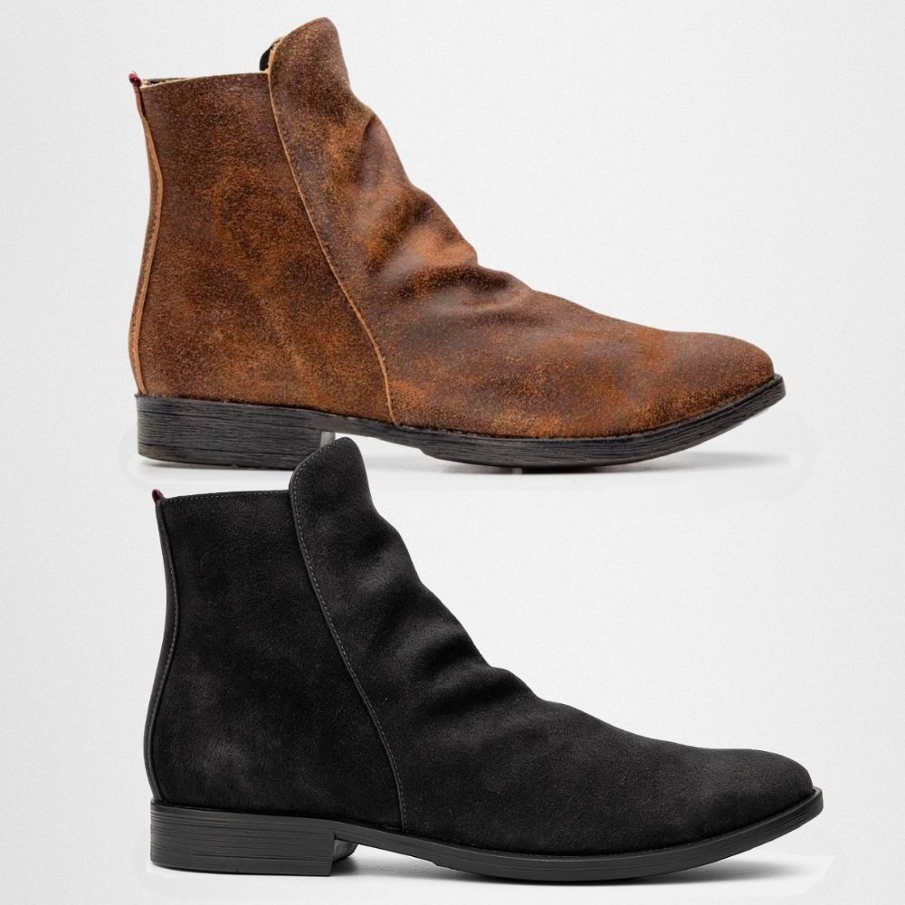 2 Botinas Shelby Cano Enrugado Masculina Couro Nob... - NOTORIAN'S SHOP