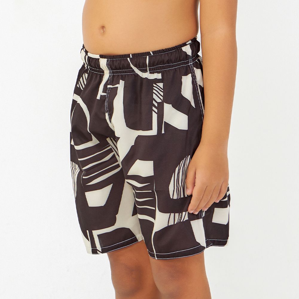 BERMUDA BEACH TÊNIS ESTAMPADA INFANTIL CALCARIO ABSTRATO