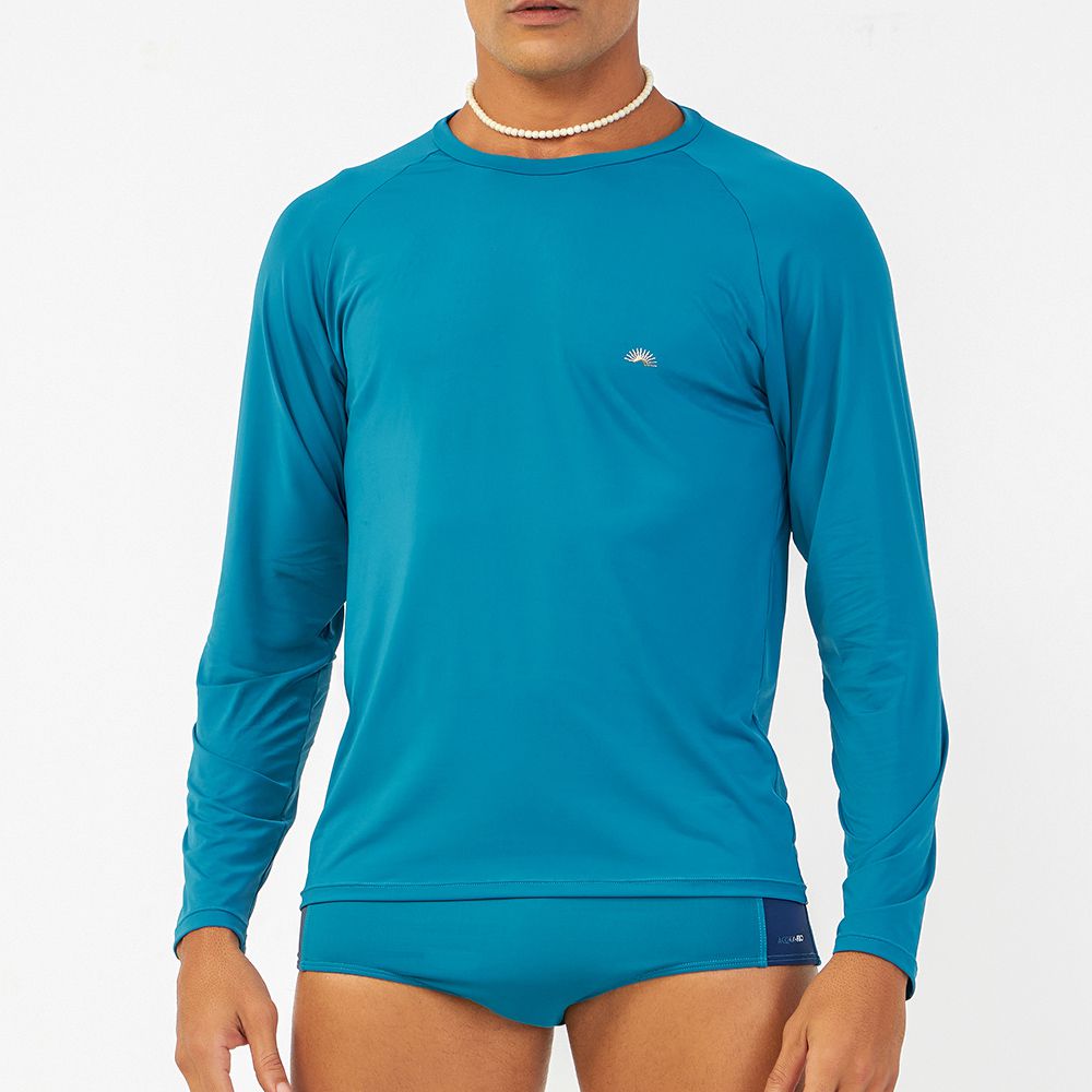 CAMISETA UV CAVA COMUM VERDE PETROLEO