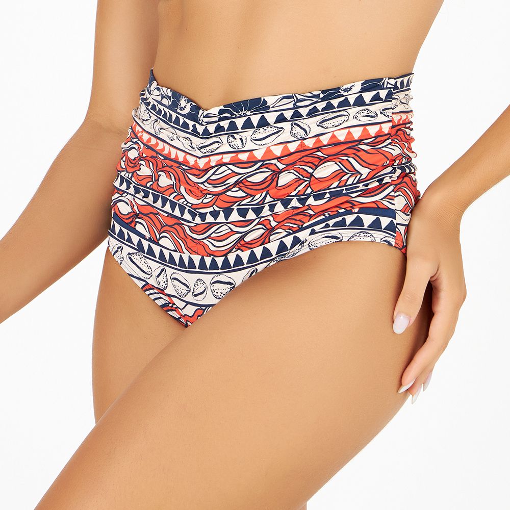 HOT PANT DRAPEE ESTAMPADO CAMINHO PRAIANO