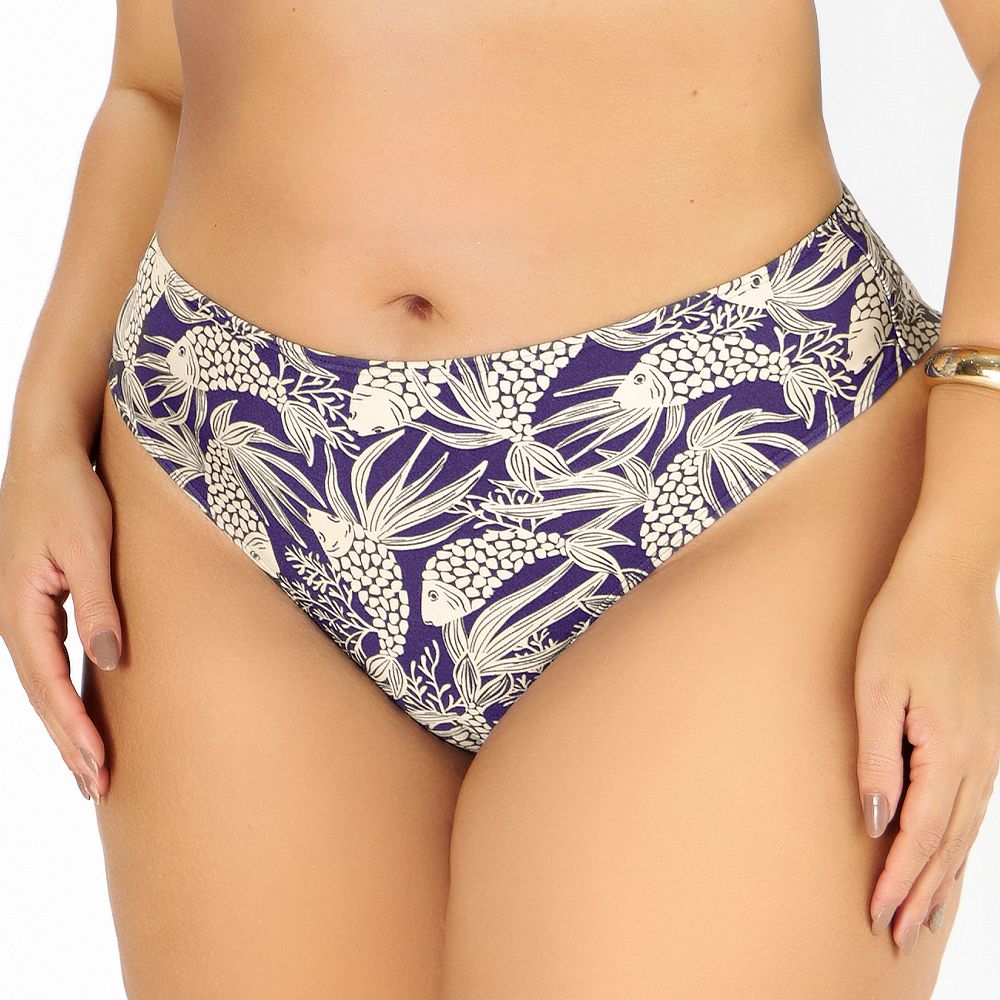 BIQUINI PLUS FIO ESTAMPADO FUNDO DO MAR