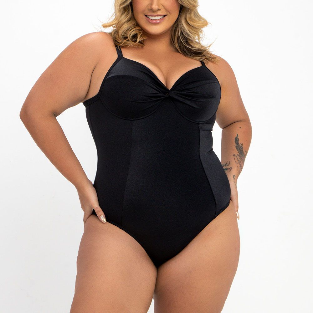 MAIO PLUS C/ BOJO E NÓ LISO PRETO