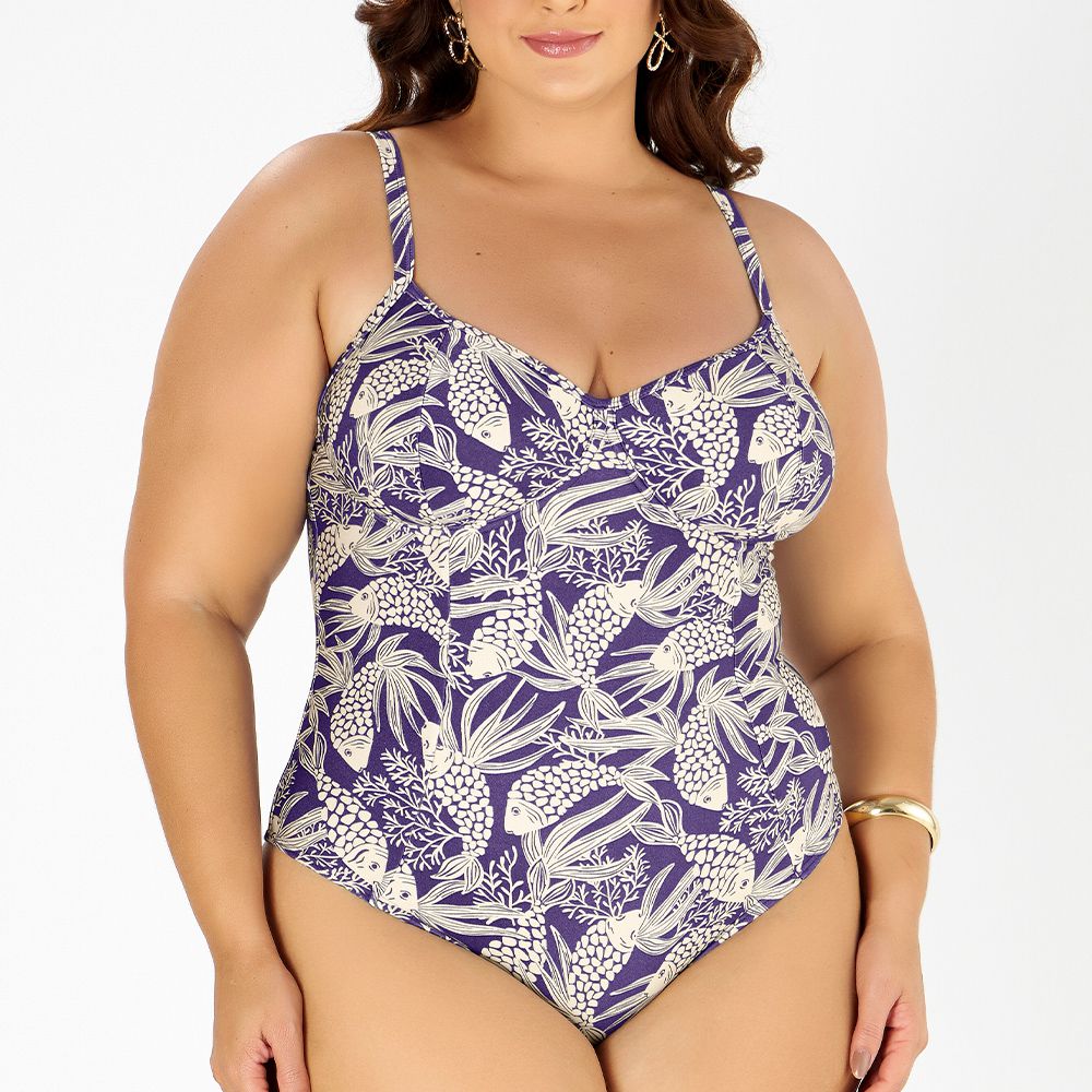 MAIO MEIA TAÇA PLUS ESTAMPADO FUNDO DO MAR