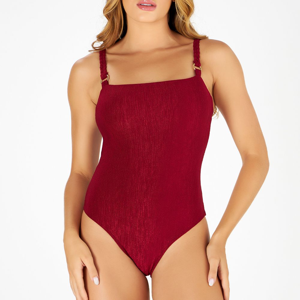 BODY BEACH C/ ALÇA TRANÇA LISO HIBISCO