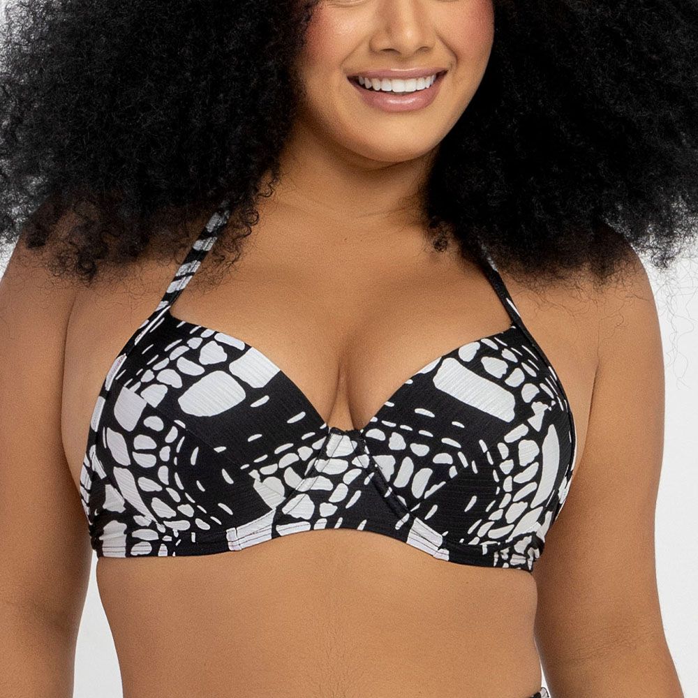 TOP C/ BOJO E RECORTE ESTAMPADO PEDRAS DO AGRESTE