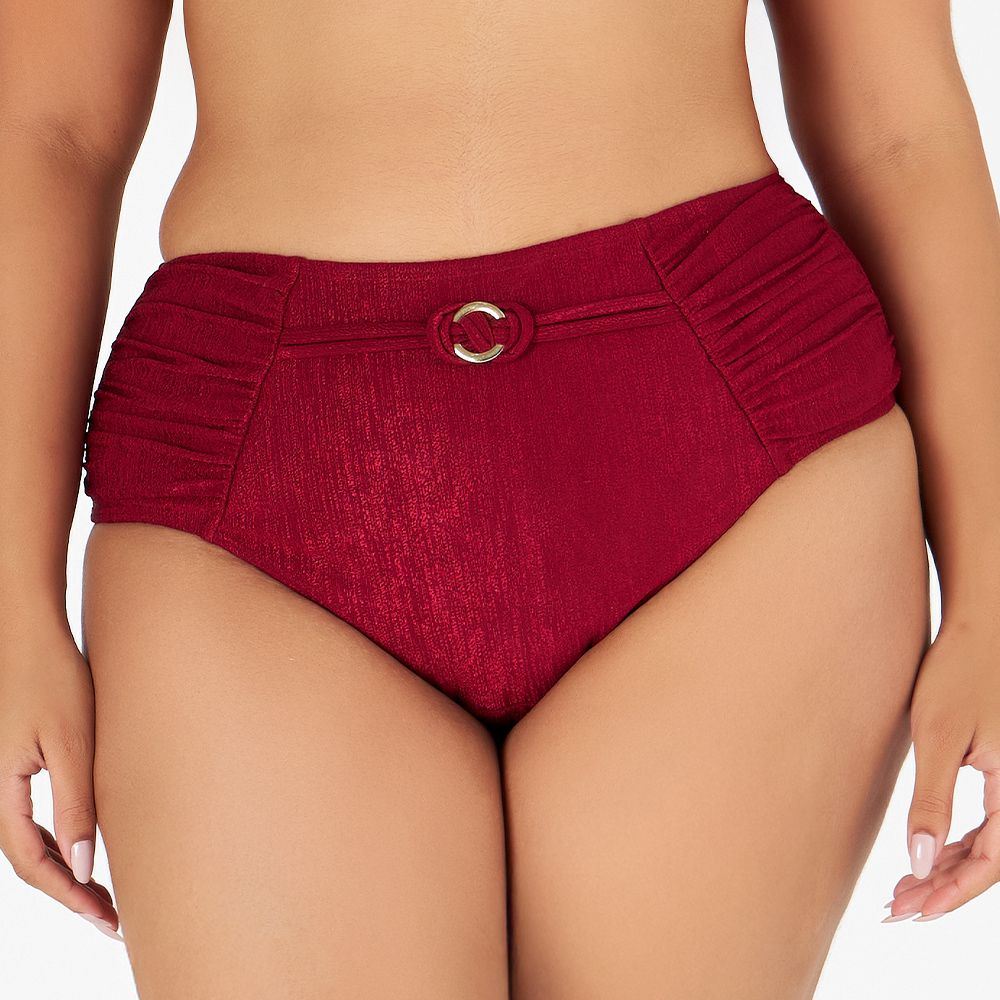 BIQUINI MAX DRAPEE LISO ZB HIBISCO