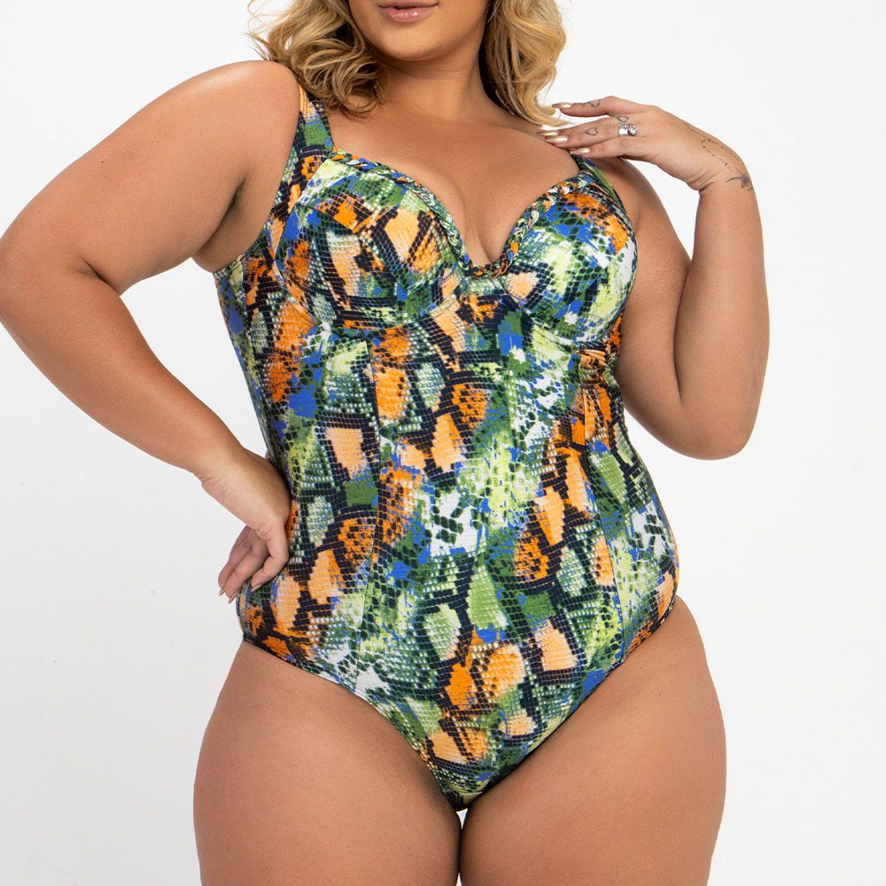 MAIO C/ BOJO RECORTE E TRANÇA ESTAMP. ZB CAMALEAO