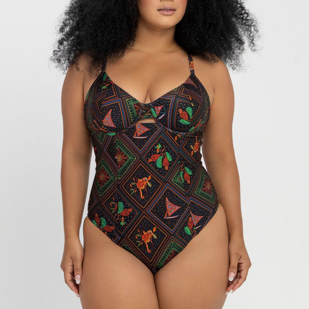 MaiÔ Meia TaÇa Estampado Zero Barriga Arte Popular