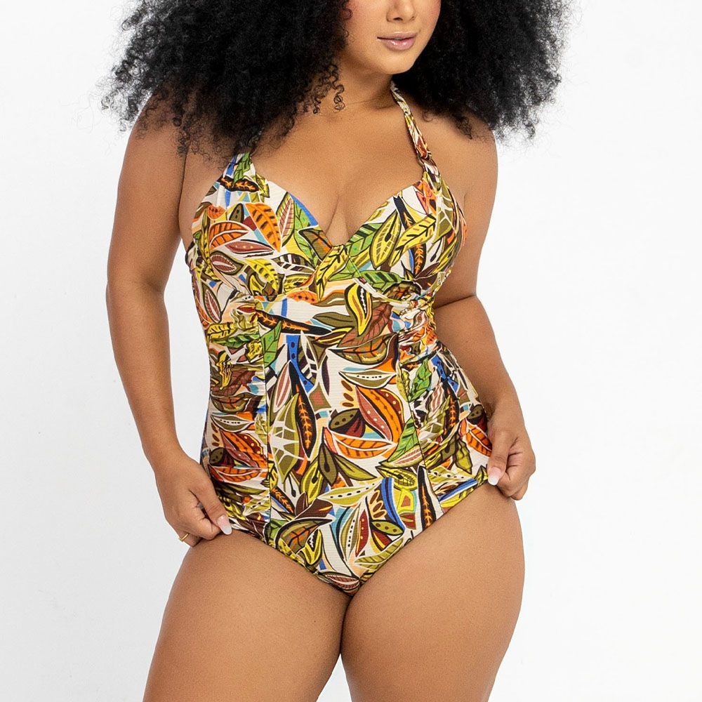 MAIO DRAPEE C/ ARGOLA ESTAMPADO ZB FLORESTA VERDE