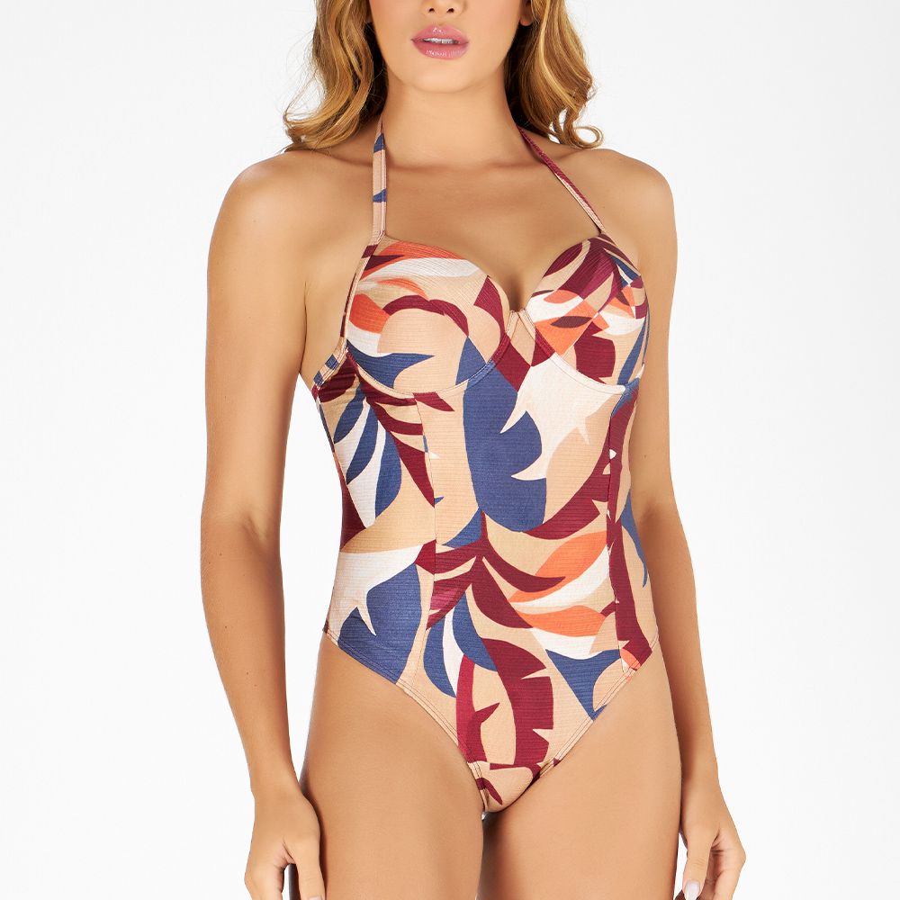 MAIÔ FIO DENTAL ESTAMPADO ZB FOLHAGEM AQUARELADA