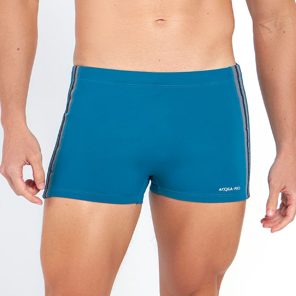 SUNGA BOXER COM LISTRA VERDE PETROLEO