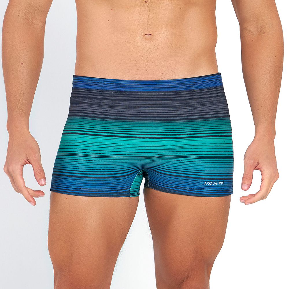 SUNGA BOXER ESTAMPADA DEGRADE LISTRADO