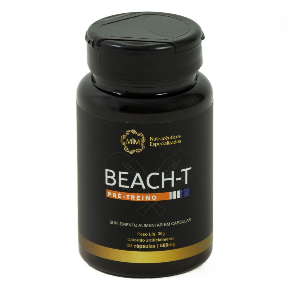 Pré-Treino Beach-T | 60 Caps - Beach-T Pré-Treino