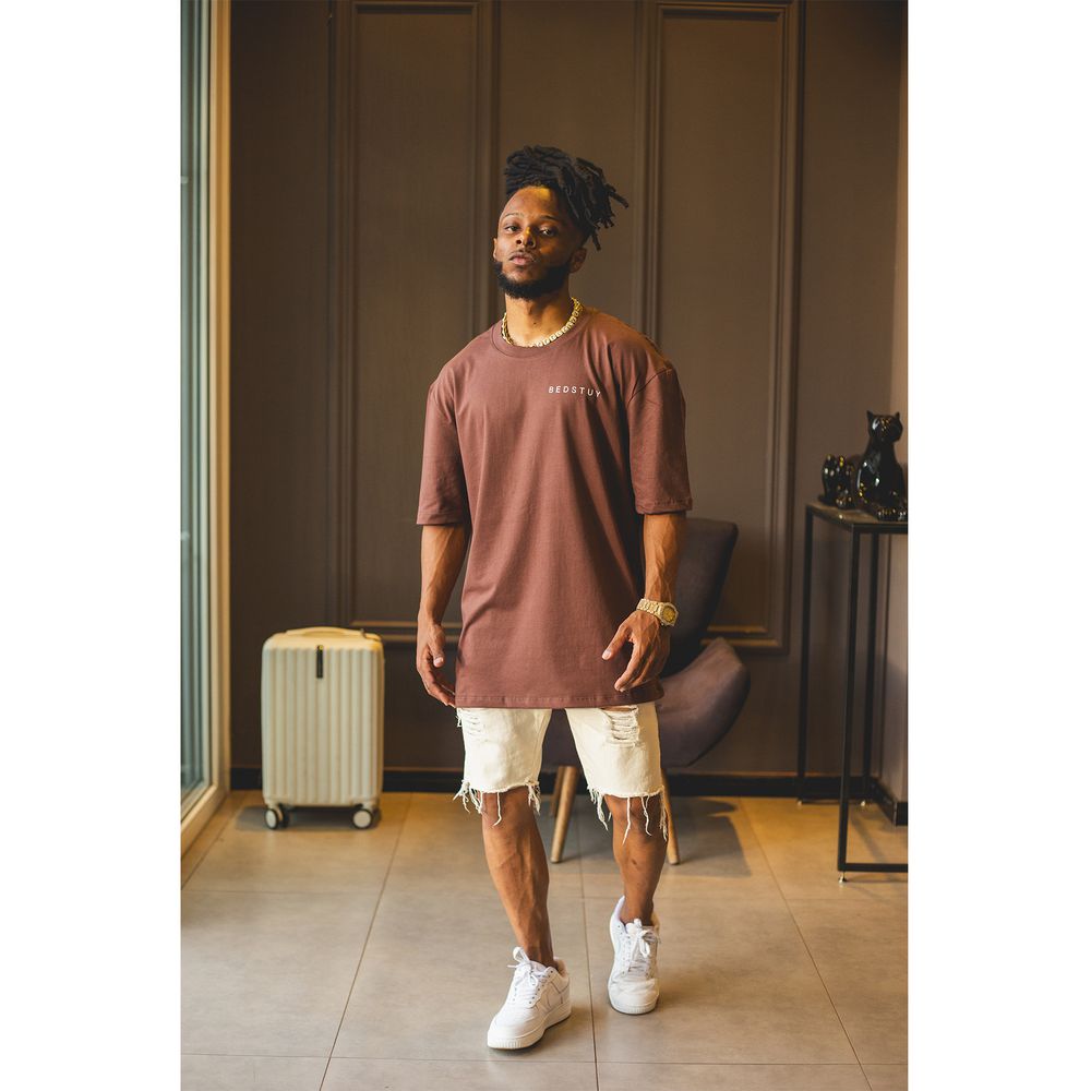 CAMISETA OVERSIZED BS BROOKLIYN MARROM - BED STUY BROOKLYN