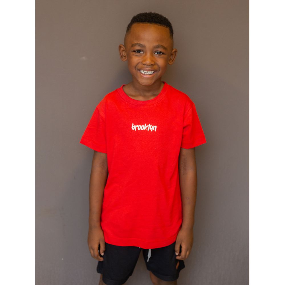 CAMISETA BED-SHIRT BSB BÁSICA INFANTIL VERMELHO - BED STUY BROOKLYN