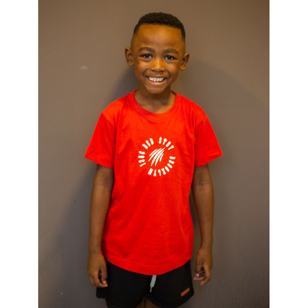 CAMISETA TRADICIONAL CIRCLE INFANTIL VERMELHO/BRAN... - BED STUY BROOKLYN