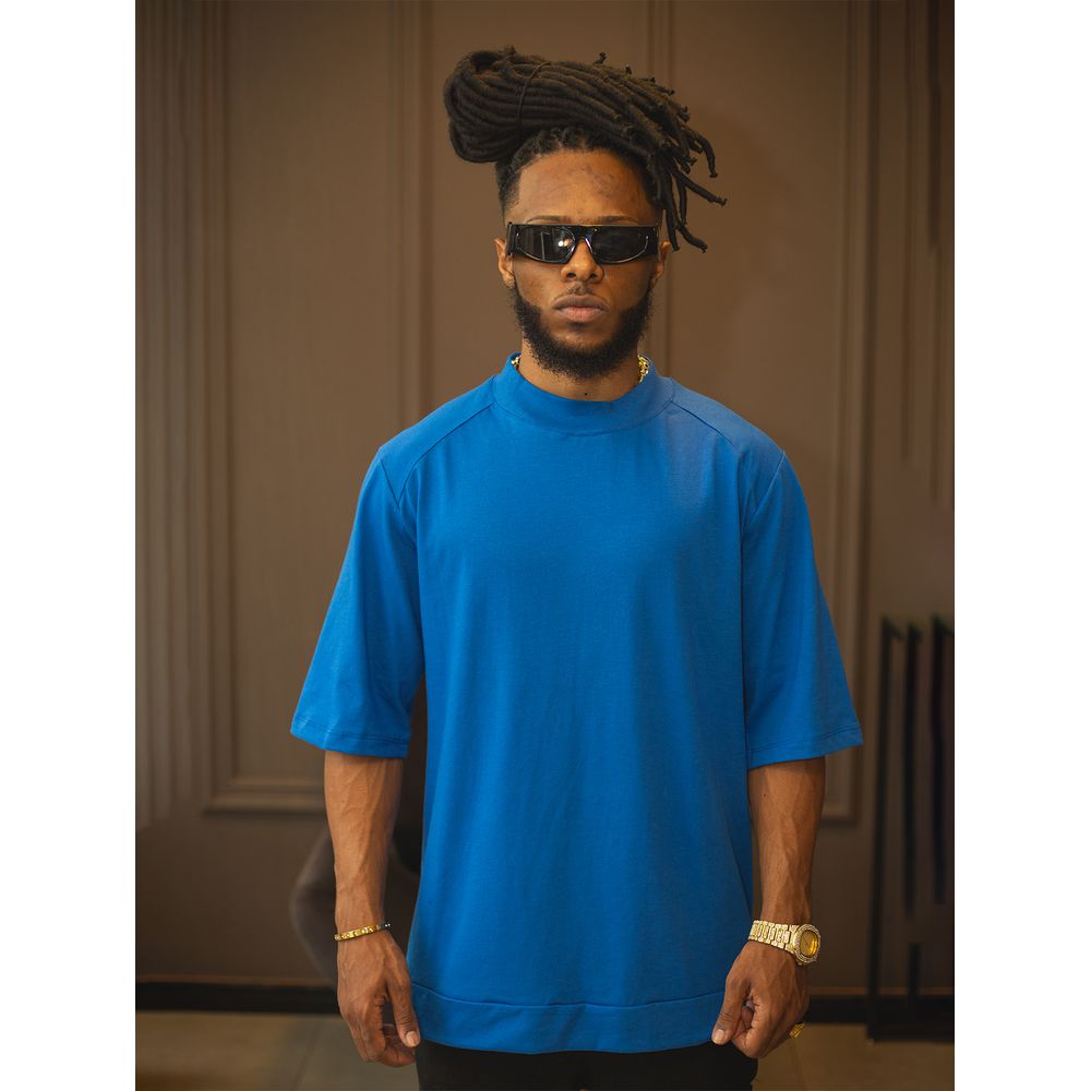 CAMISETA OVERSIZED WRITINGS - AZUL - BED STUY BROOKLYN