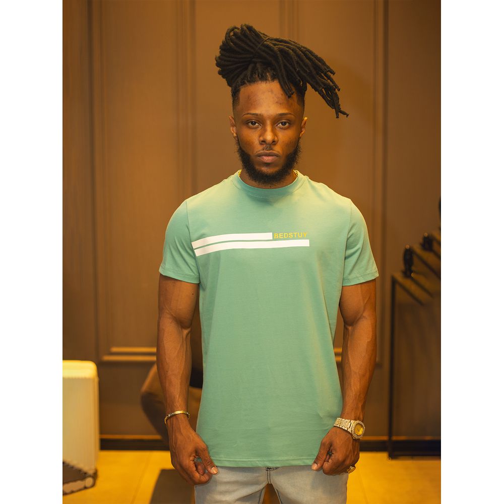 T-Shirt MASCULINA BED STUY - VERDE CLARO - BED STUY BROOKLYN