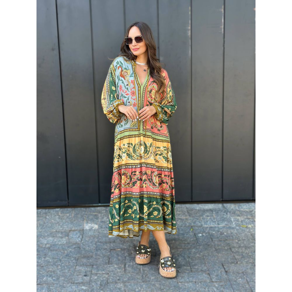 Vestido Farm Naipe Animal