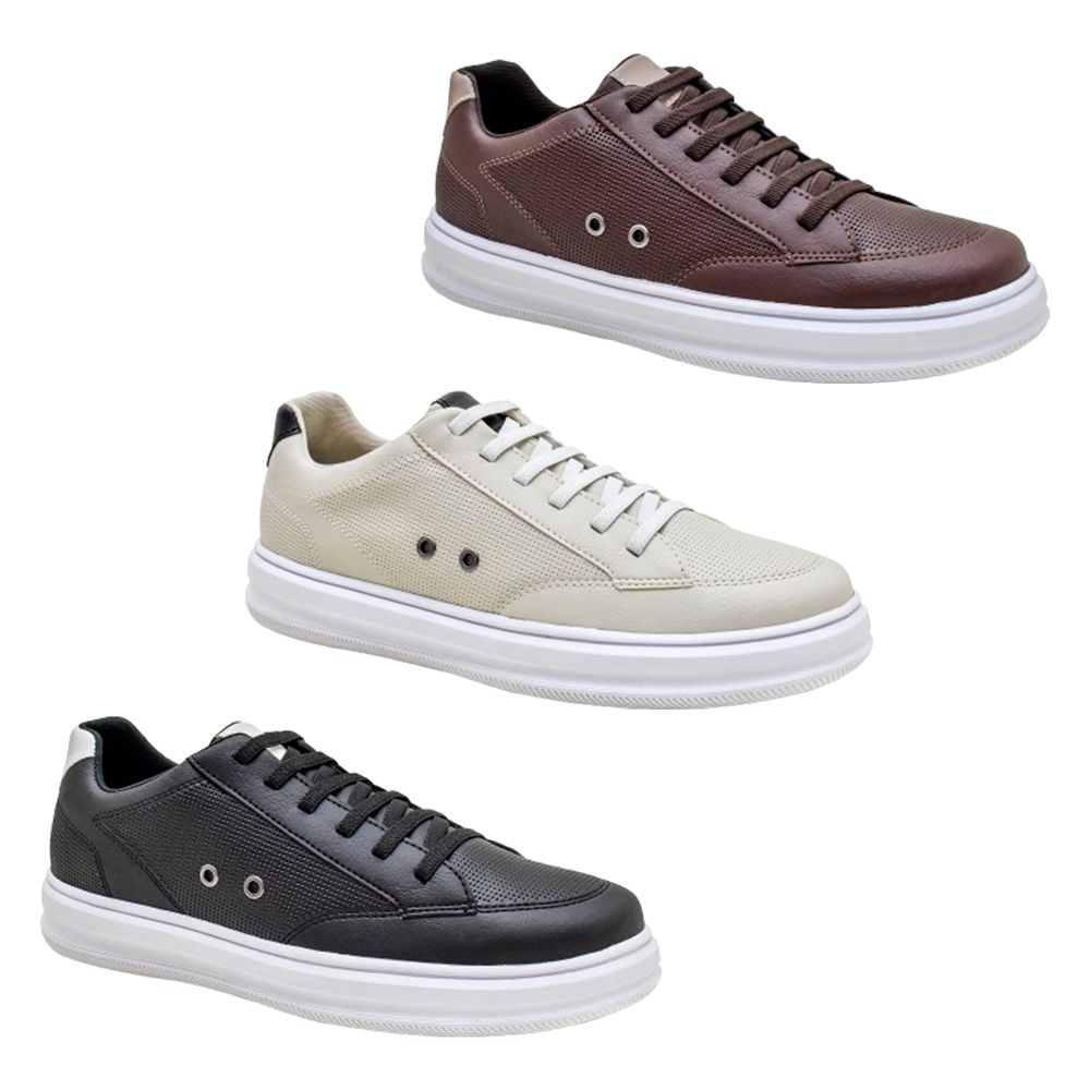KIT 3 PARES - Sapato Casual Cart - BKARELLUS