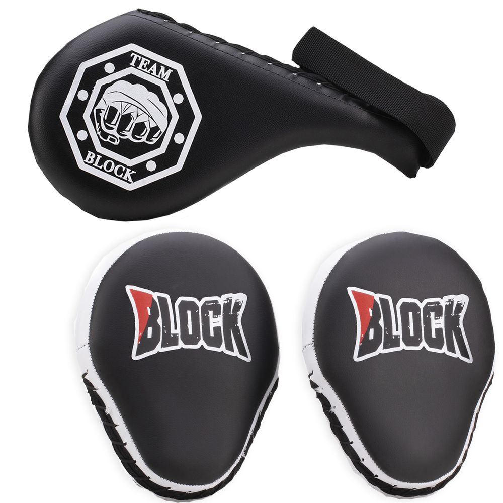 Kit Manopla De Foco e Raquete De Chute - Branco - BLOCK FITNESS