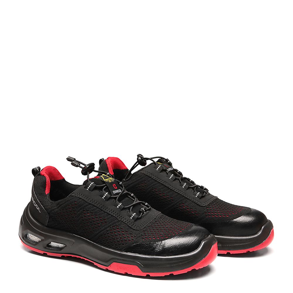 DETROIT ECO BTHT ELETRICISTA PRETO SOLADO VERMELHO
