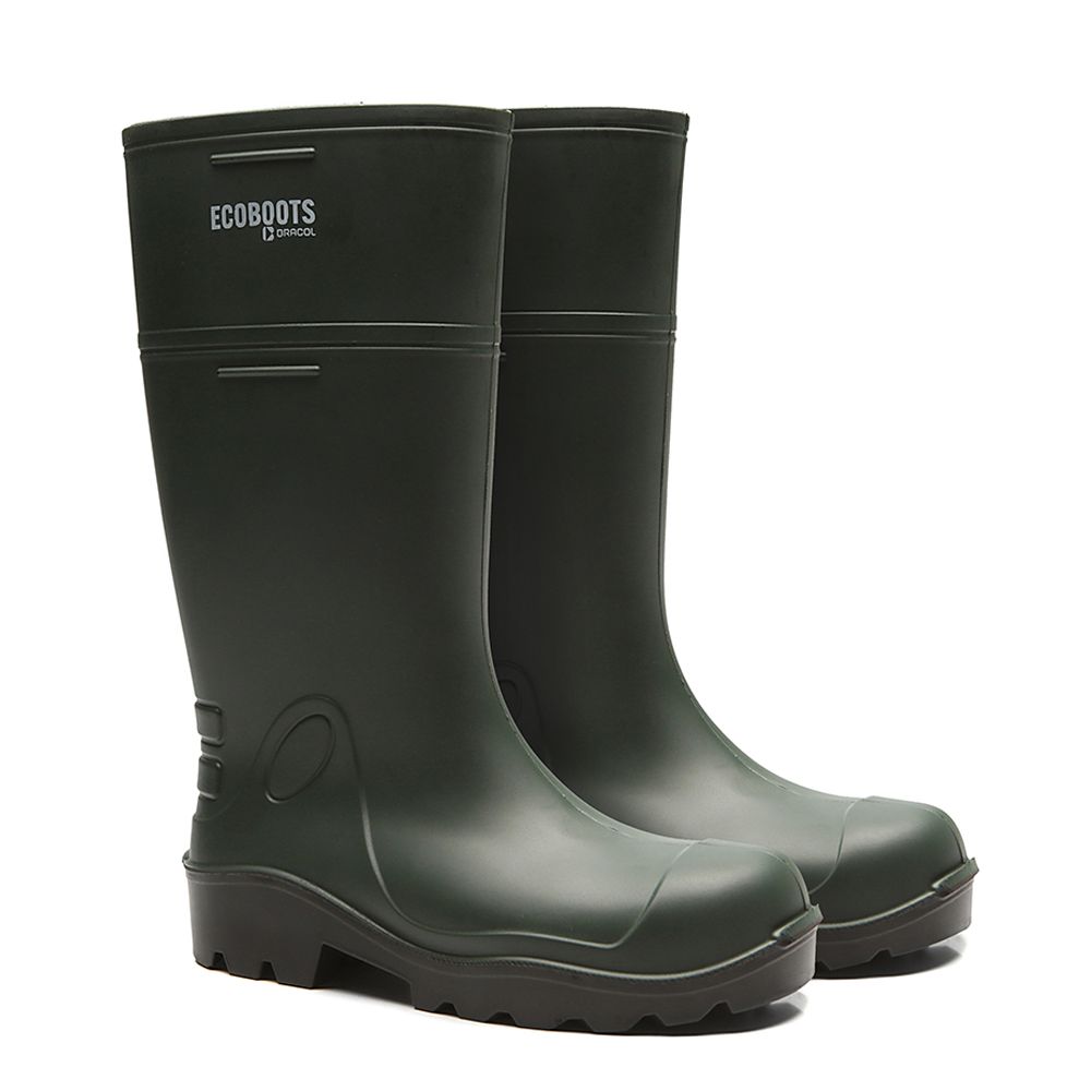 PURESAFE BOTA DE PU CANO LONGO VERDE SOLADO PRETO C/B 