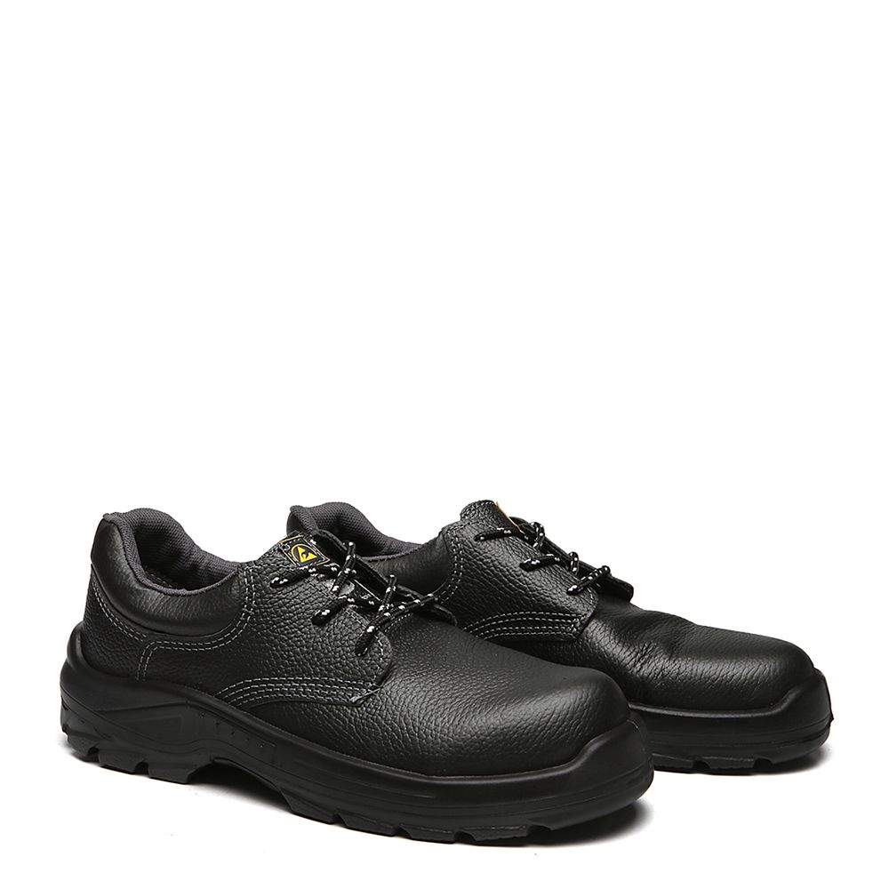 BSAS SAPATO AMARRAR COURO PRETO COMPOSITE 