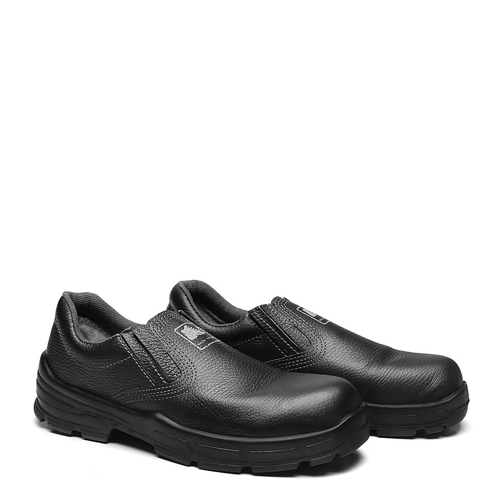 BSES SAPATO ELÁSTICO PRETO COURO COMPOSITE