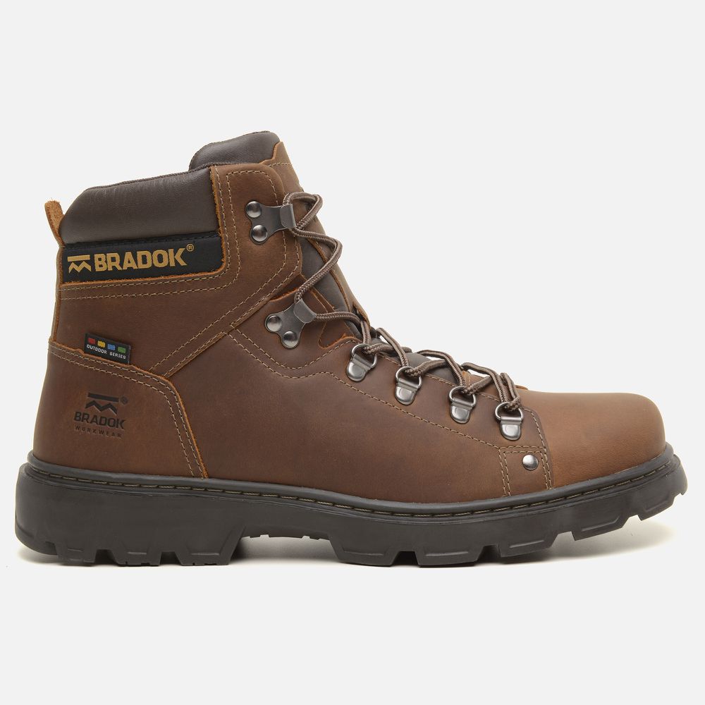 Bota Work Boot Conhaque - Loja Oficial Bradok®