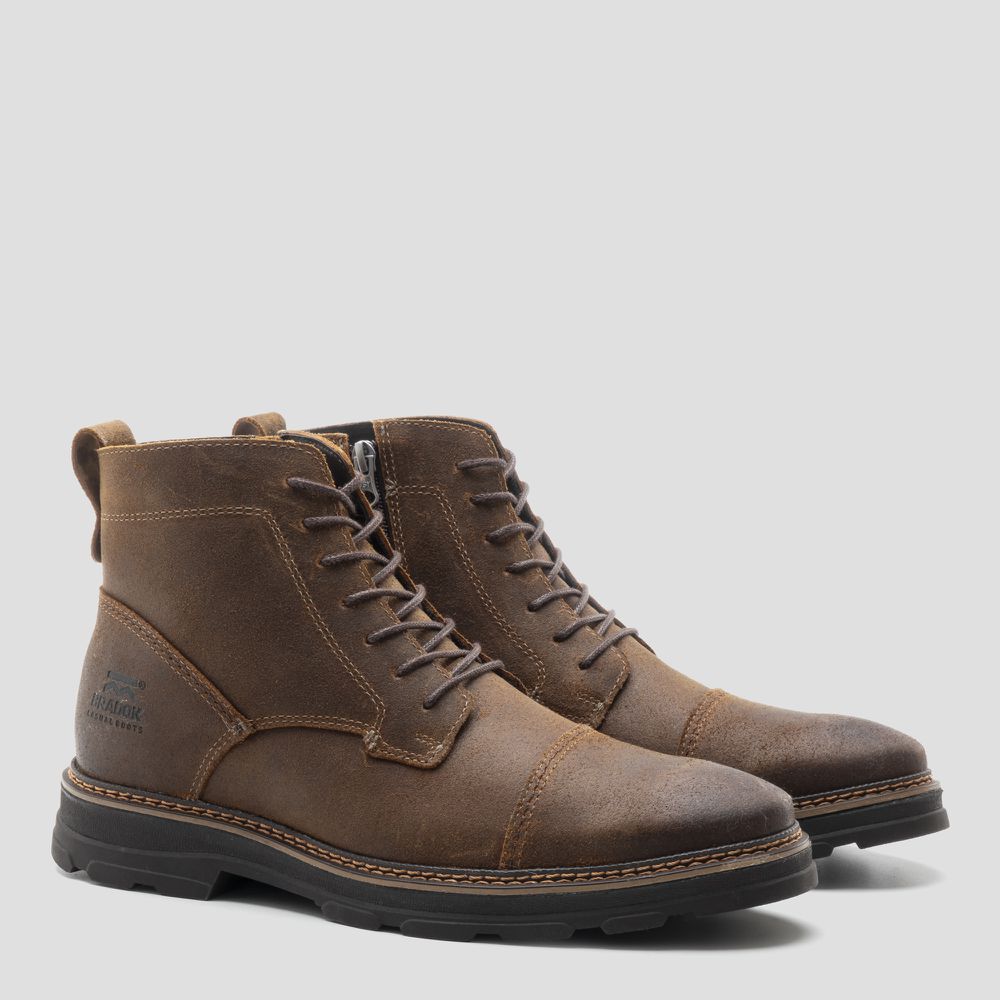 Bota Britton Lace Zip Hunter Bull Castor