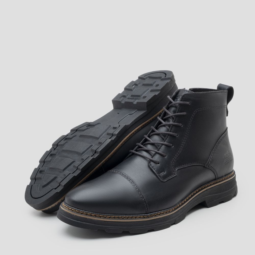 Bota Britton Lace Zip Preto